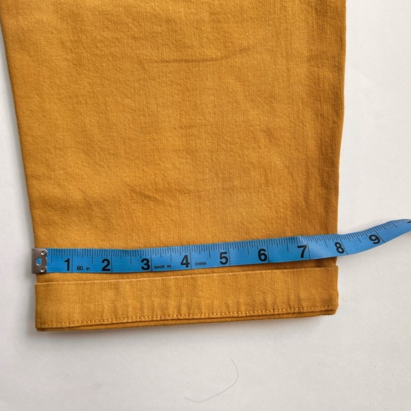 Madewell NWOT High Waisted Wide leg denim Mustard Yellow - Picture 10 of 11